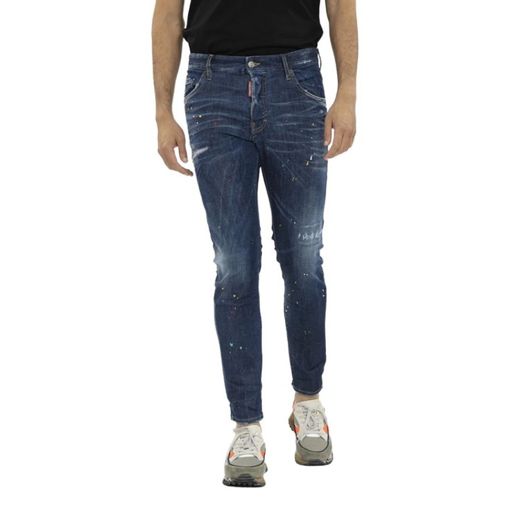 Skater Jeans z Plamami Farby Dsquared2