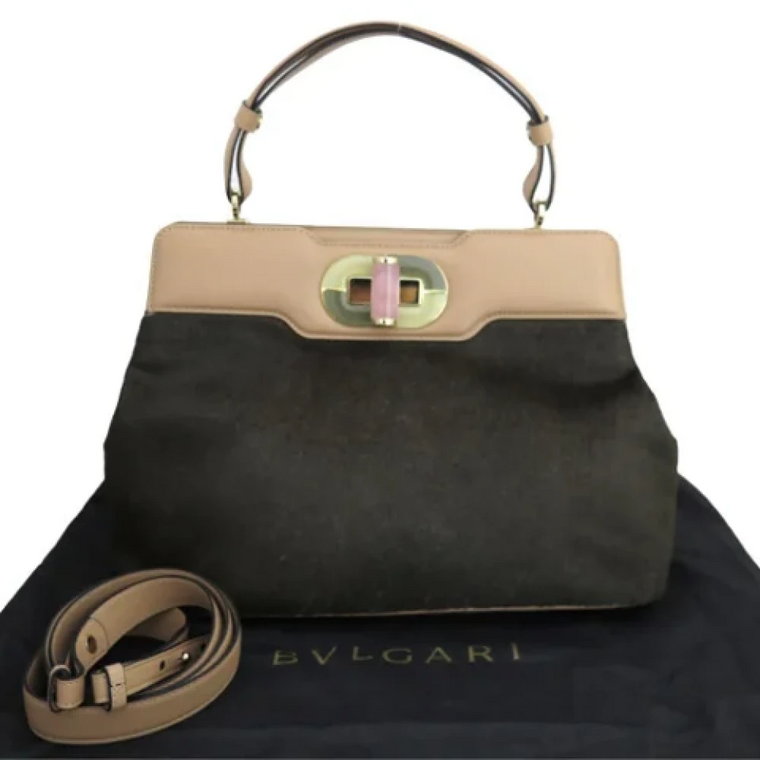 Pre-owned Leather handbags Bvlgari Vintage