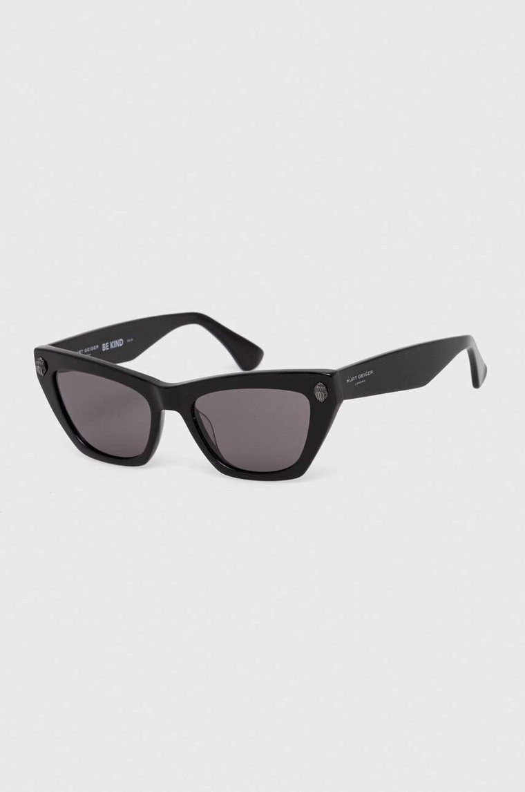 Kurt Geiger London okulary przeciwsłoneczne damskie kolor czarny