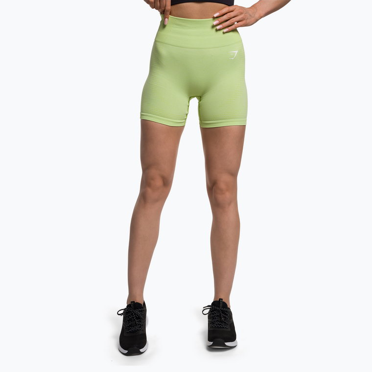 Spodenki treningowe damskie Gymshark Vital Seamless neon yellow