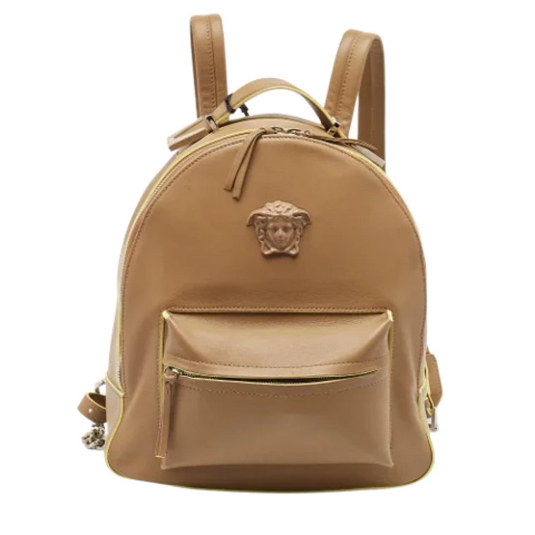 Pre-owned Leather backpacks Versace Pre-owned