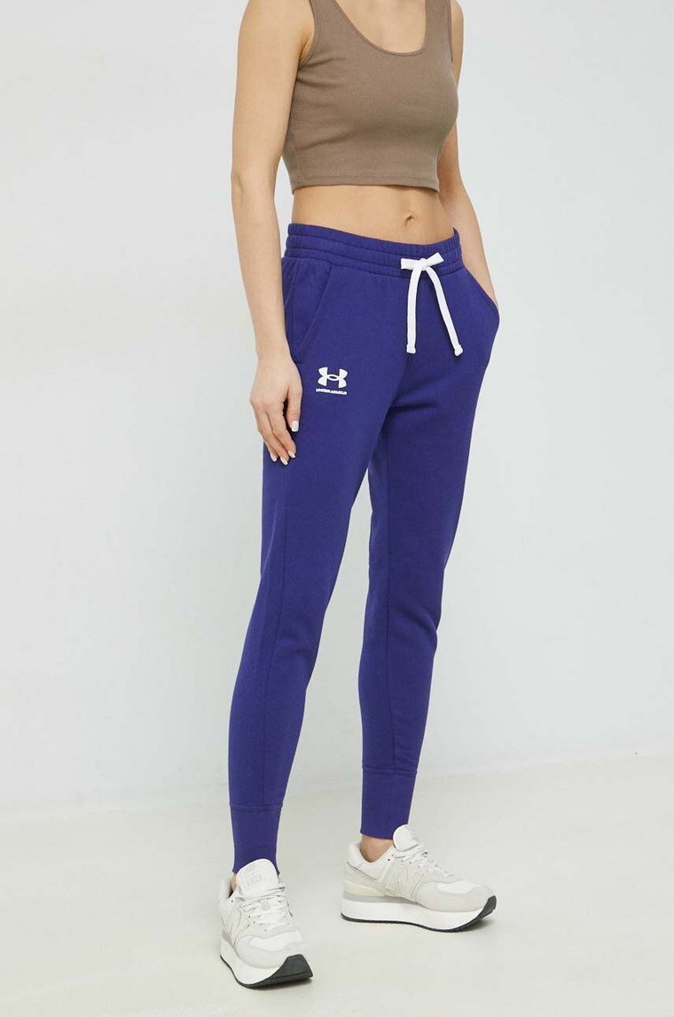 Under Armour spodnie damskie kolor niebieski melanżowe 1356416-035