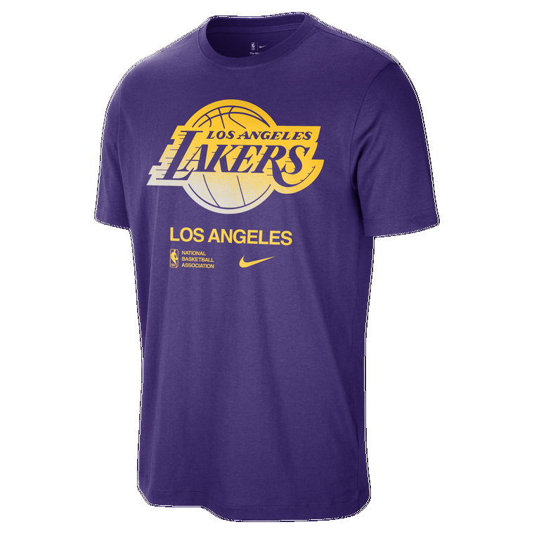 T-shirt męski Nike NBA Los Angeles Lakers Courtside - Czerń