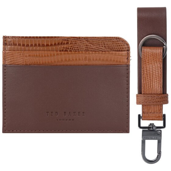 Ted Baker Credit Card Case Gift Box RFID Leather 2szt. brn-choc