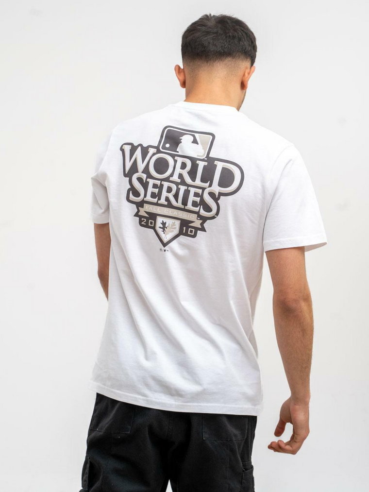 Koszulka Z Krótkim Rękawkiem Męska Biała / Czarna 47 Brand San Francisco Giants MLB Backer 47 Echo