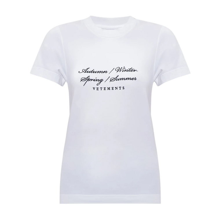T-shirt z logo Vetements