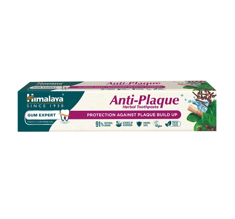 HIMALAYA ANTI-PLAQUE PASTA DO ZĘBÓW PRZECIW TWORZENIU SIĘ PŁYTKI NAZĘBNEJ 75ML