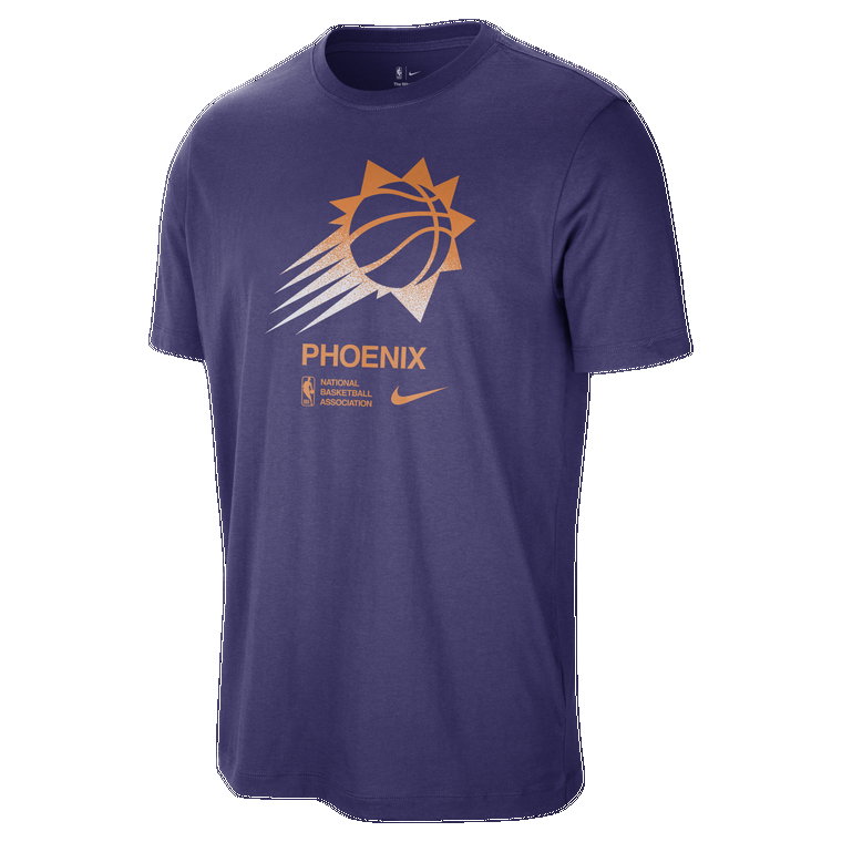 Męski T-shirt Nike NBA Phoenix Suns Courtside - Fiolet