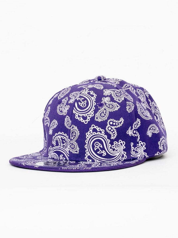 Czapka Z Daszkiem Fullcap Fioletowa Royal Blue Patterned PRODUKT Z WADĄ