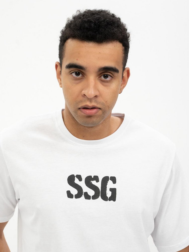 Koszulka Z Krótkim Rękawem Męska Biała SSG Crumble SSG
