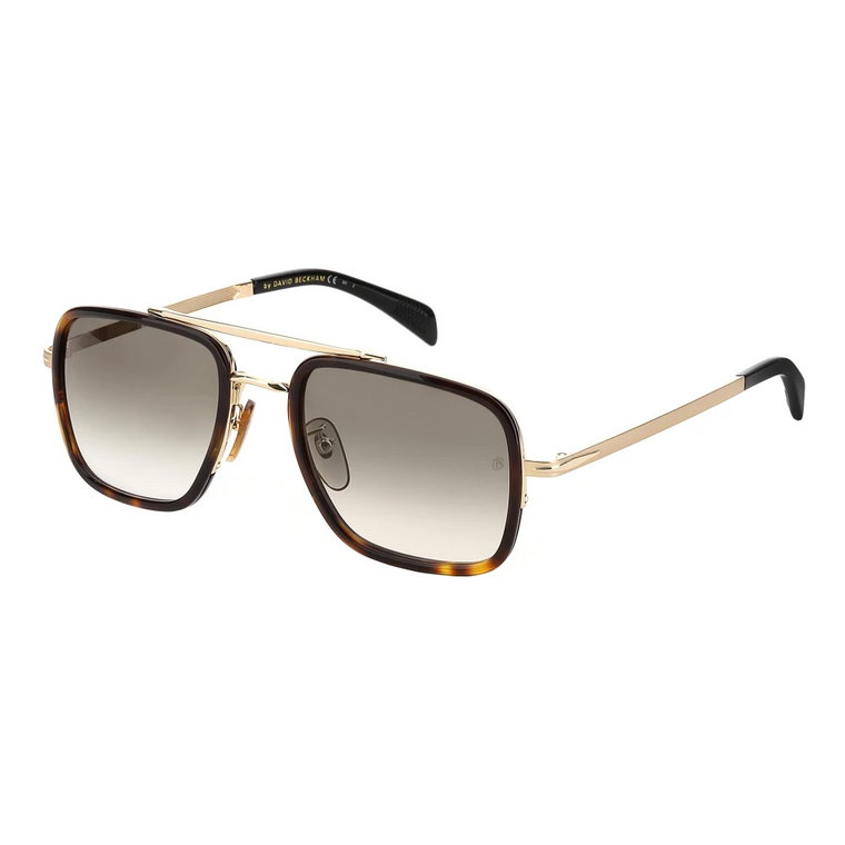 Złote okulary przeciwsłoneczne Eyewear by David Beckham