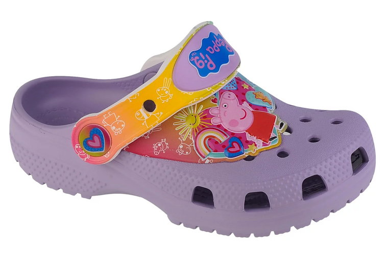 Crocs Classic Fun I am Peppa Pig T Clog 207915-530, Dla dziewczynki, Fioletowe, klapki, syntetyk, rozmiar: 24/25