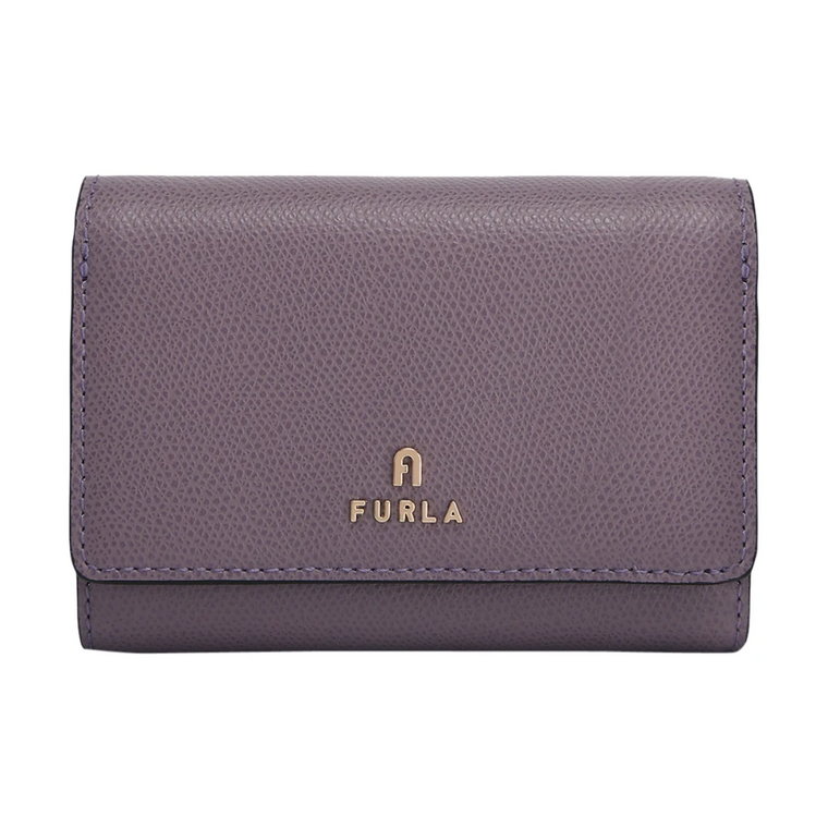 Kompaktowy portfel skórzany z klapką Furla