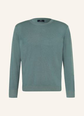 Strokesman's Sweter Z Wełny Merino gruen