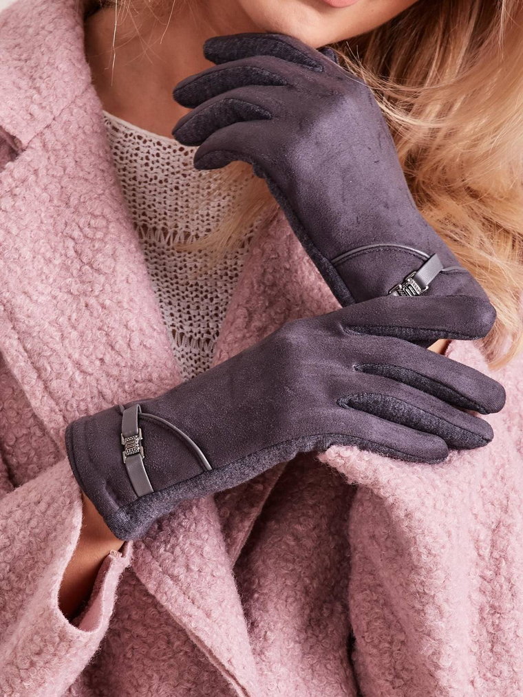 Rękawiczki ciemny szary