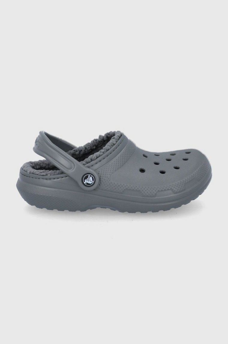 Crocs kapcie CLASSIC LINED CLOG kolor szary