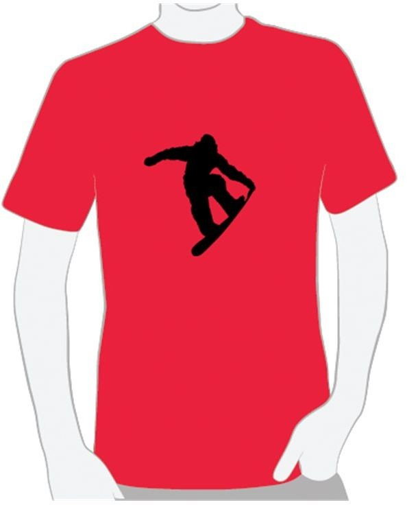 Snowboarder - męska koszulka z nadrukiem