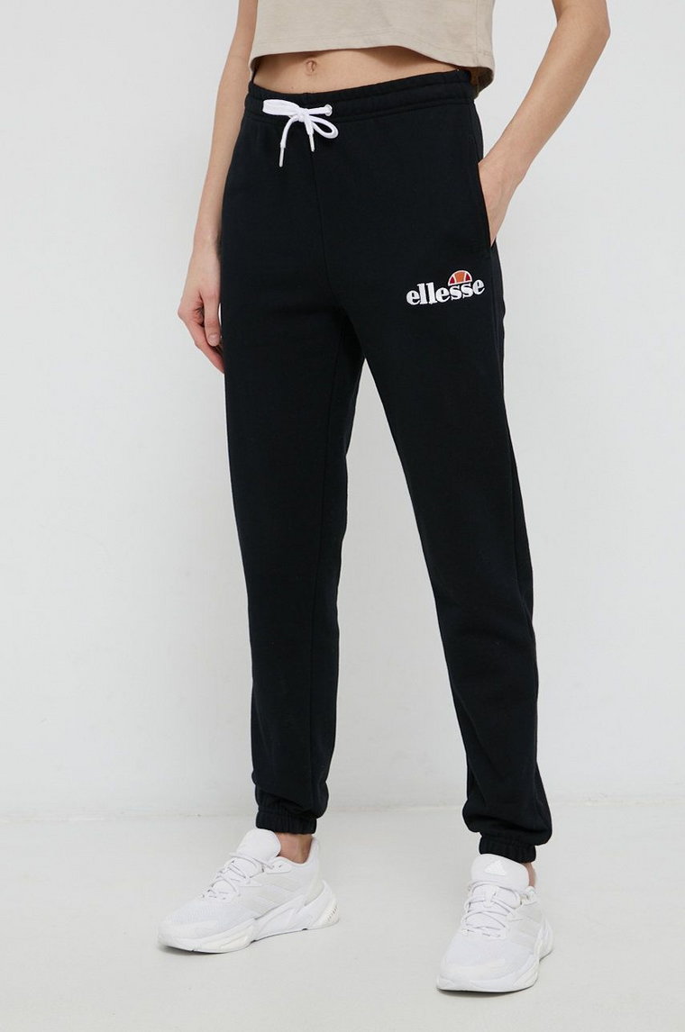 Ellesse Spodnie damskie kolor czarny gładkie SGK13459-011