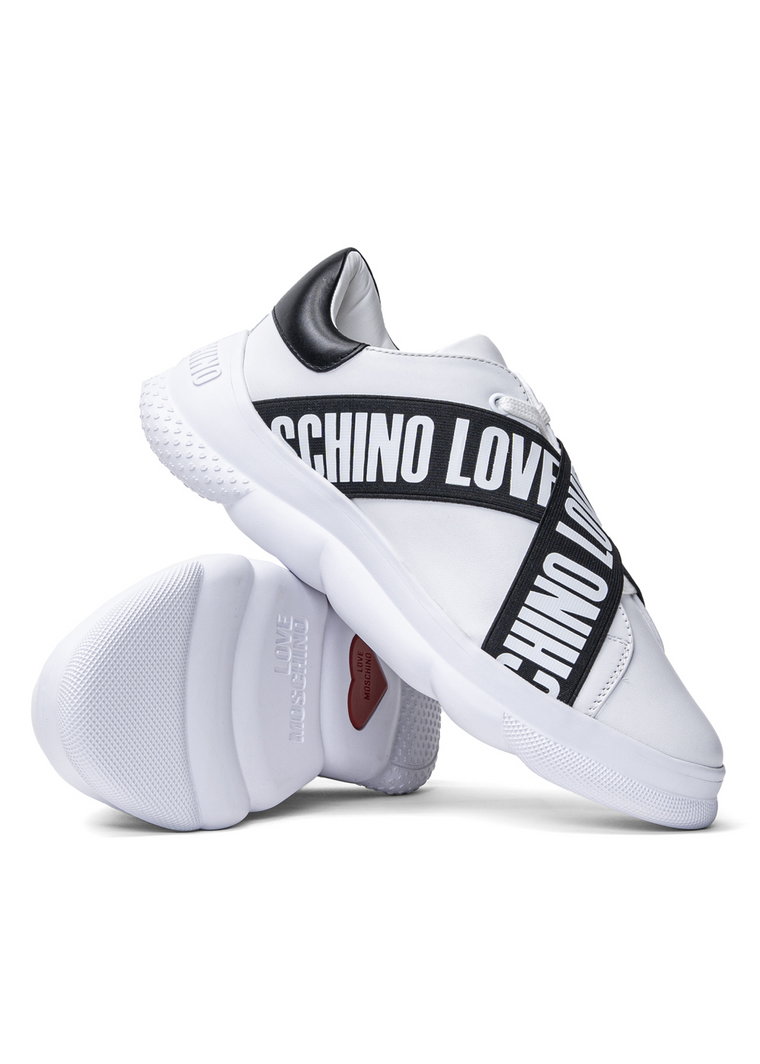 Sneakersy damskie białe Love Moschino JA15574G0EIA110A