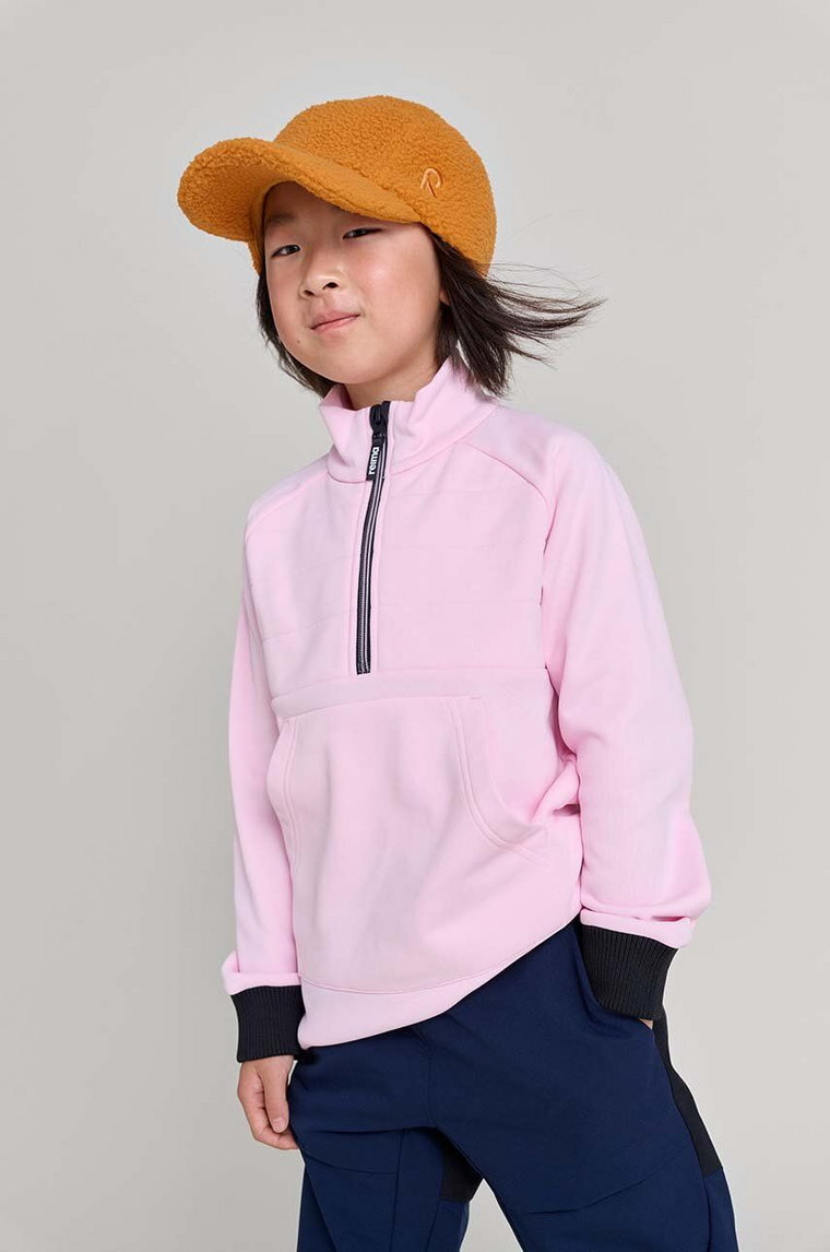 Reima bluza dziecięca Kupista kolor różowy gładka