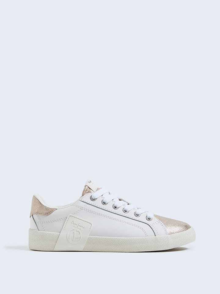 Pepe Jeans FOOTWEAR Sneakersy w kolorze biało-różowozłotym