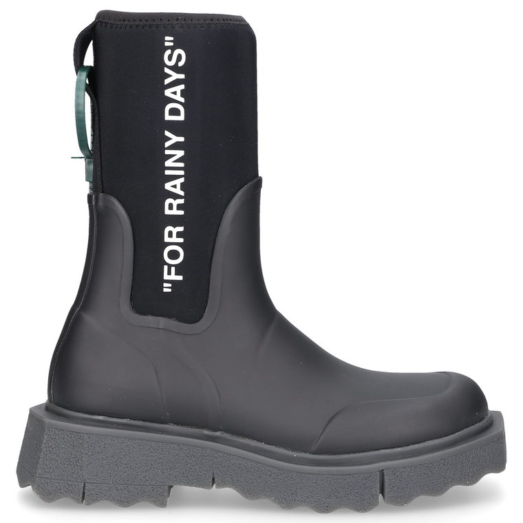 Off-White Kozaki SPONGE RUBBER RAINBOOT Mieszanka materiału