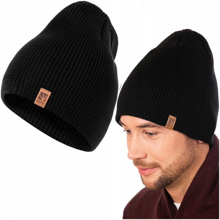 Czapka Męska Zimowa Krasnal Dwuwarstwowa Beanie