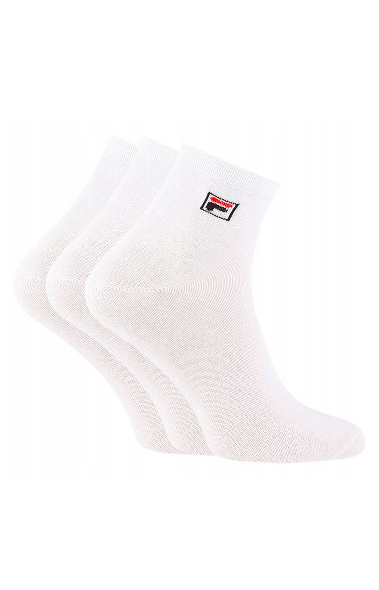 Fila 3-pack bawełniane skarpetki białe F9303, Kolor biały, Rozmiar 35-38, Fila