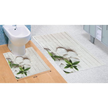 Komplet dywaników łazienkowych Adriatyk 3D, 60 x 100 cm, 50 x 60 cm