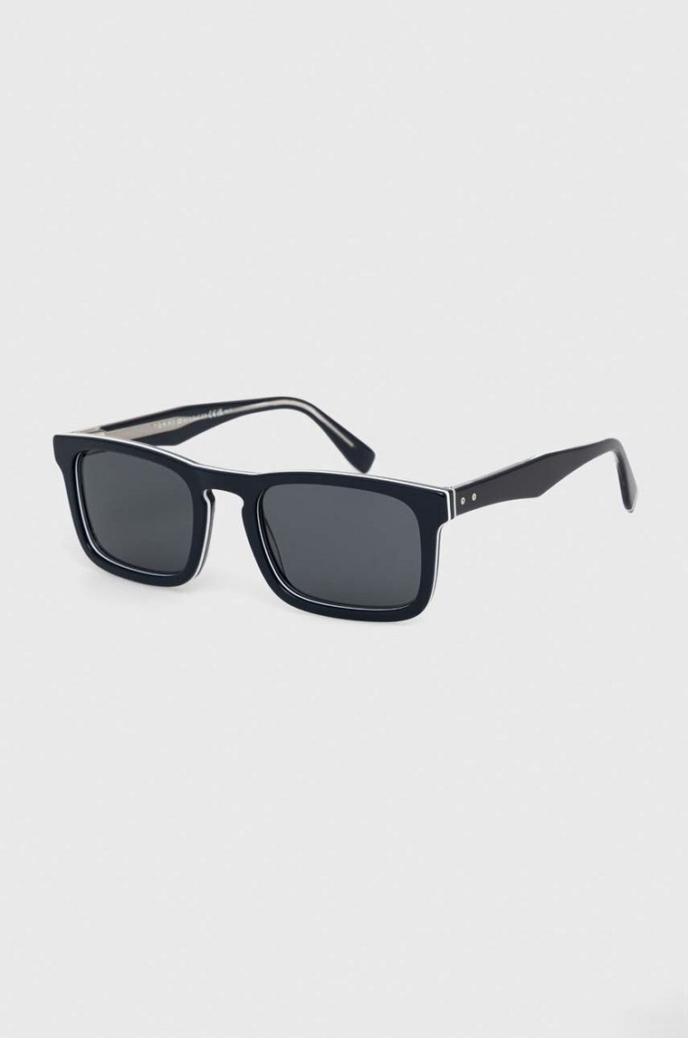 Tommy Hilfiger okulary przeciwsłoneczne męskie kolor granatowy TH 2068/S