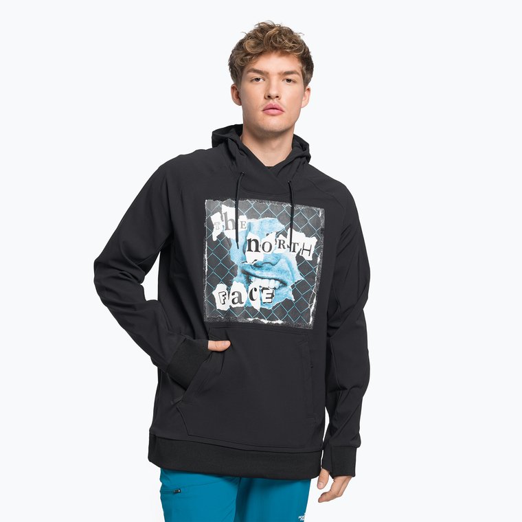 Bluza softshell męska The North Face Printed Tekno Hoodie black/white