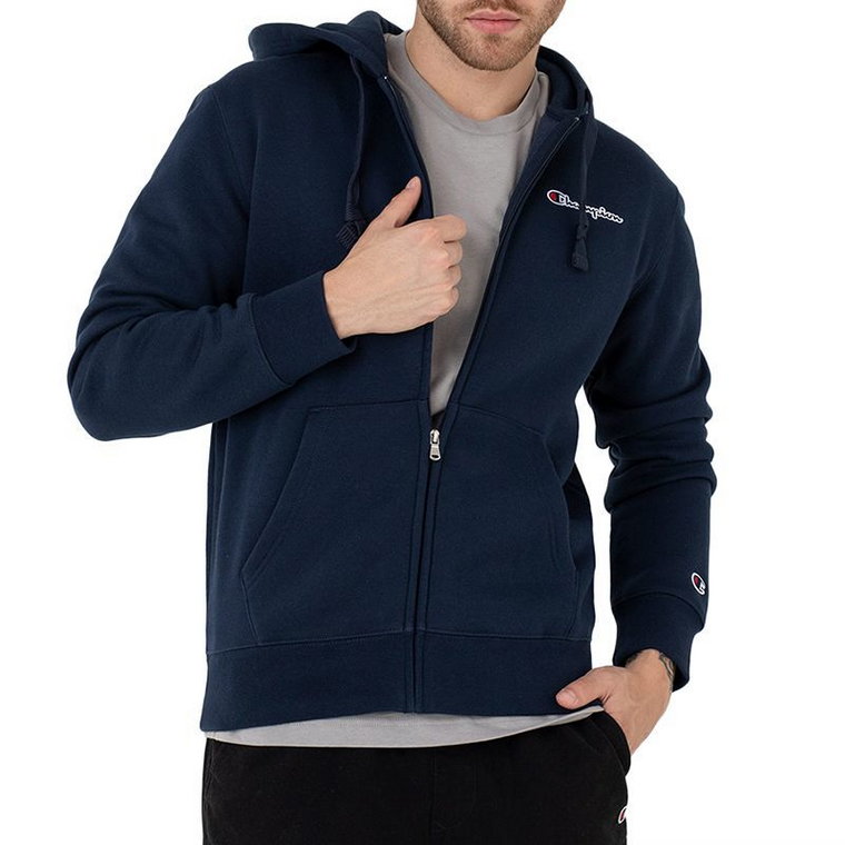 Bluza Champion Hooded Full-Zip 217864-BS538 - granatowa