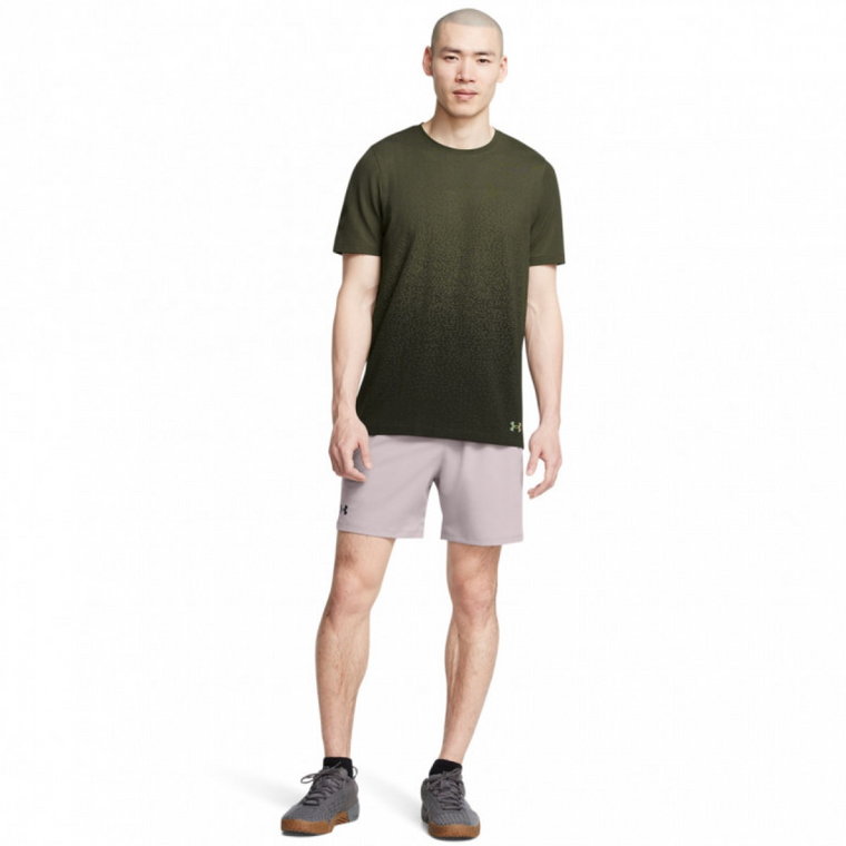 Męskie spodenki treningowe Under Armour UA Vanish Woven 6in Shorts - beżowe