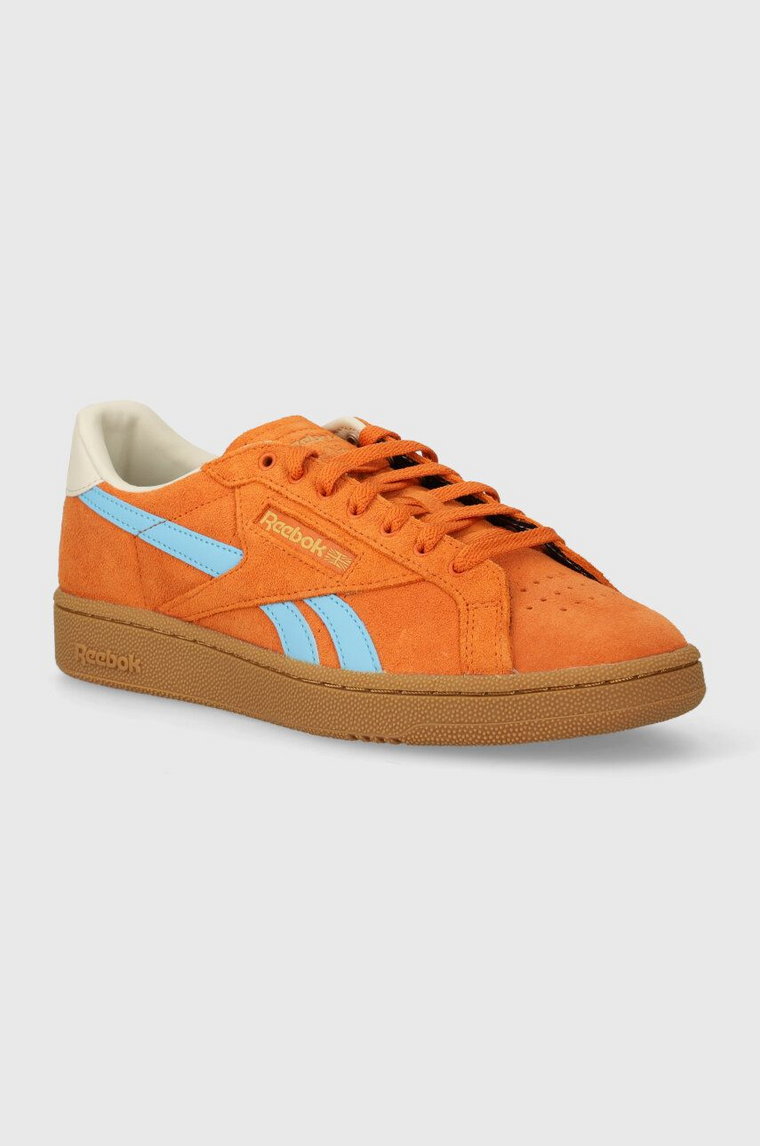 Reebok Classic sneakersy zamszowe Club C Grounds Uk kolor pomarańczowy 100074846