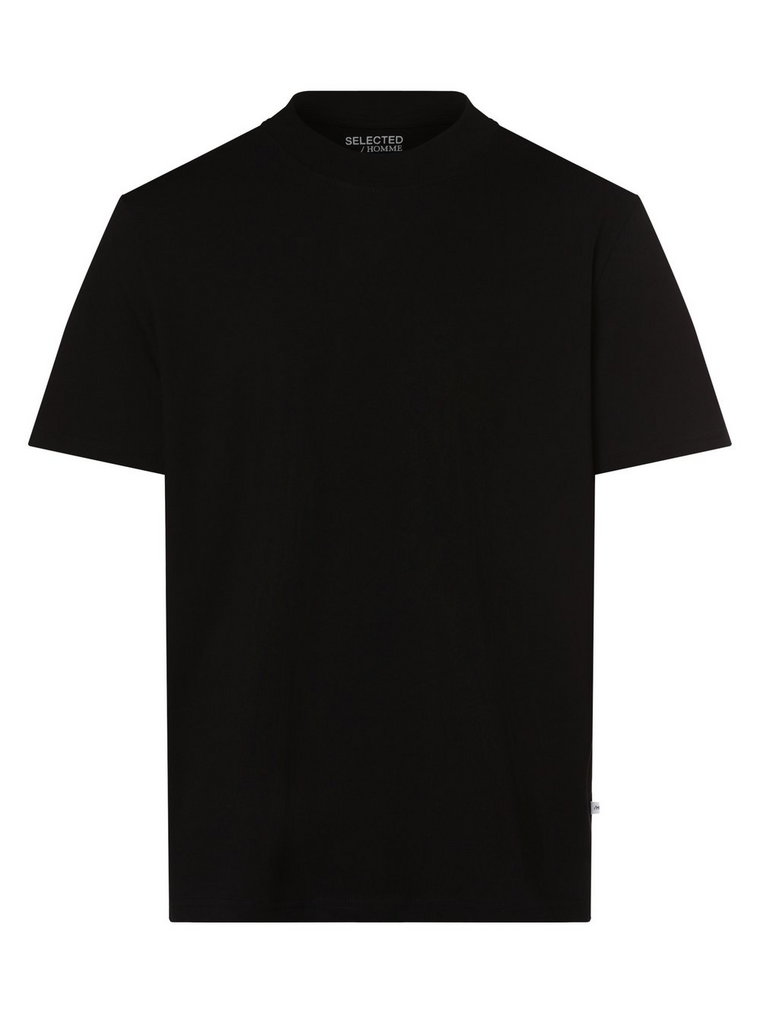 Selected - T-shirt męski  SLHRelaxcolman, czarny