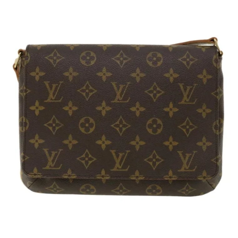 Używany Brązowy Plandeka Louis Vuitton Musette Tango Louis Vuitton Vintage