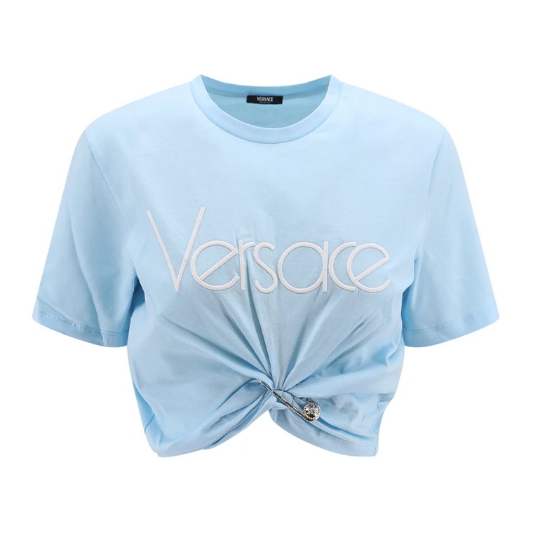 Pastelowa niebieska koszulka 1978 Re-Edition Versace