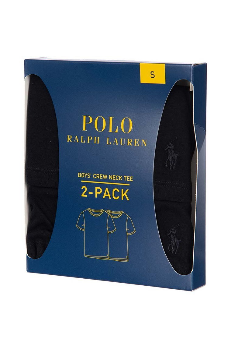 Polo Ralph Lauren piżama 2-pack kolor czarny gładki