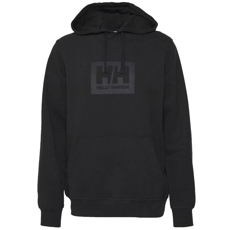 Helly Hansen Box Hoodie 53289-990, Męskie, Czarne, bluzy, bawełna, rozmiar: L