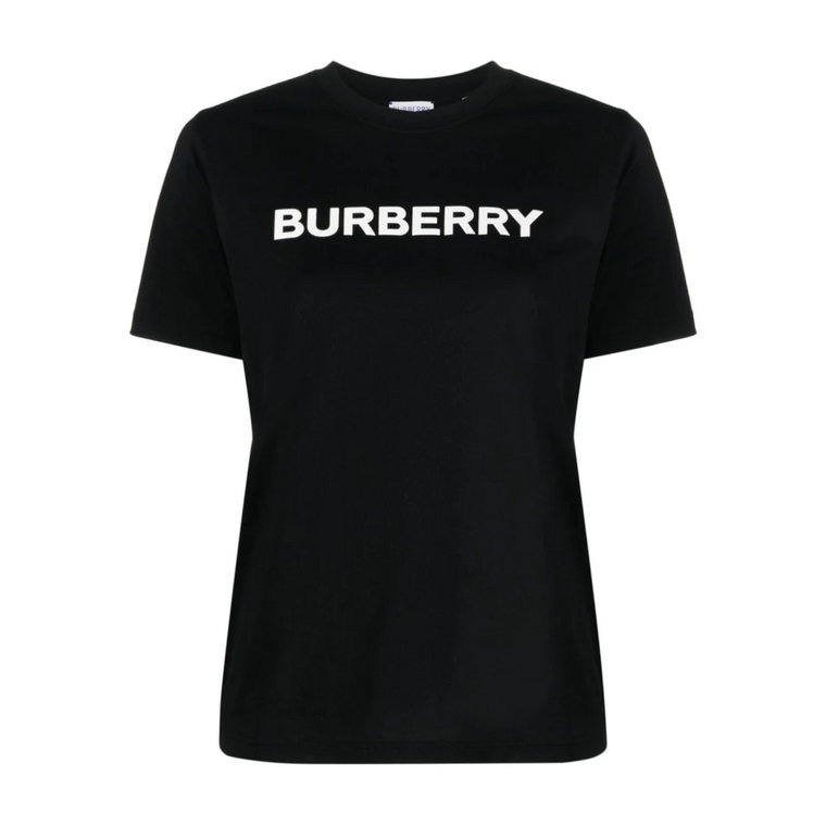 Czarne T-shirty i Pola dla kobiet Burberry