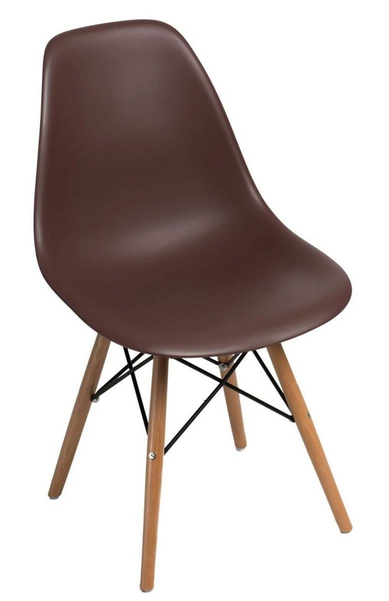 Krzesło MIA HOME Comet, brązowe, 81x46x40 cm