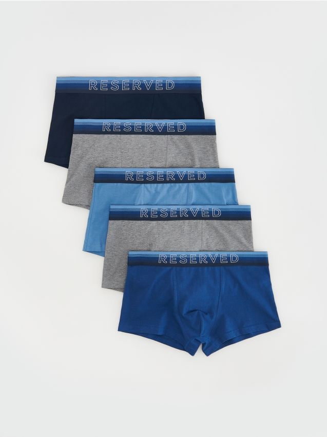 Reserved - 5 pack bokserek Classic - niebieski