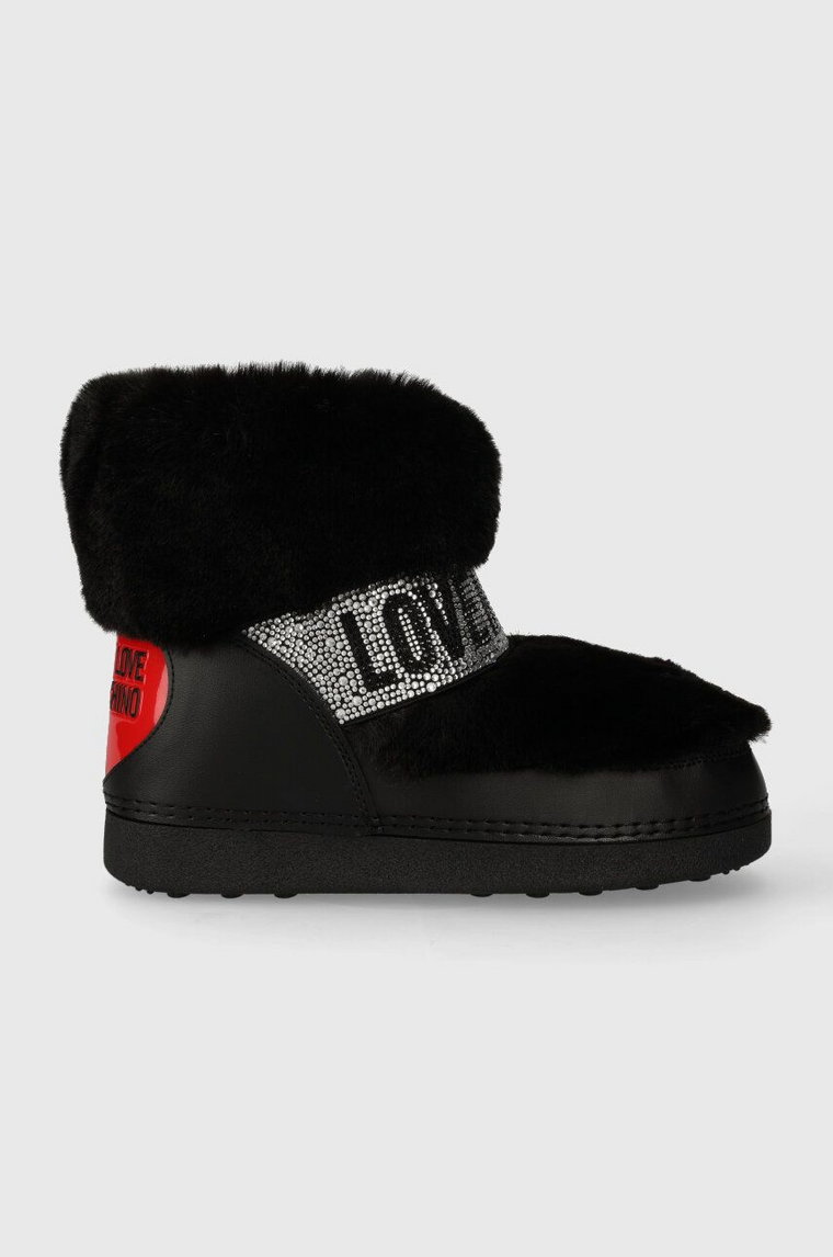 Love Moschino śniegowce SKIBOOT20 kolor czarny JA24202G0HJW0000