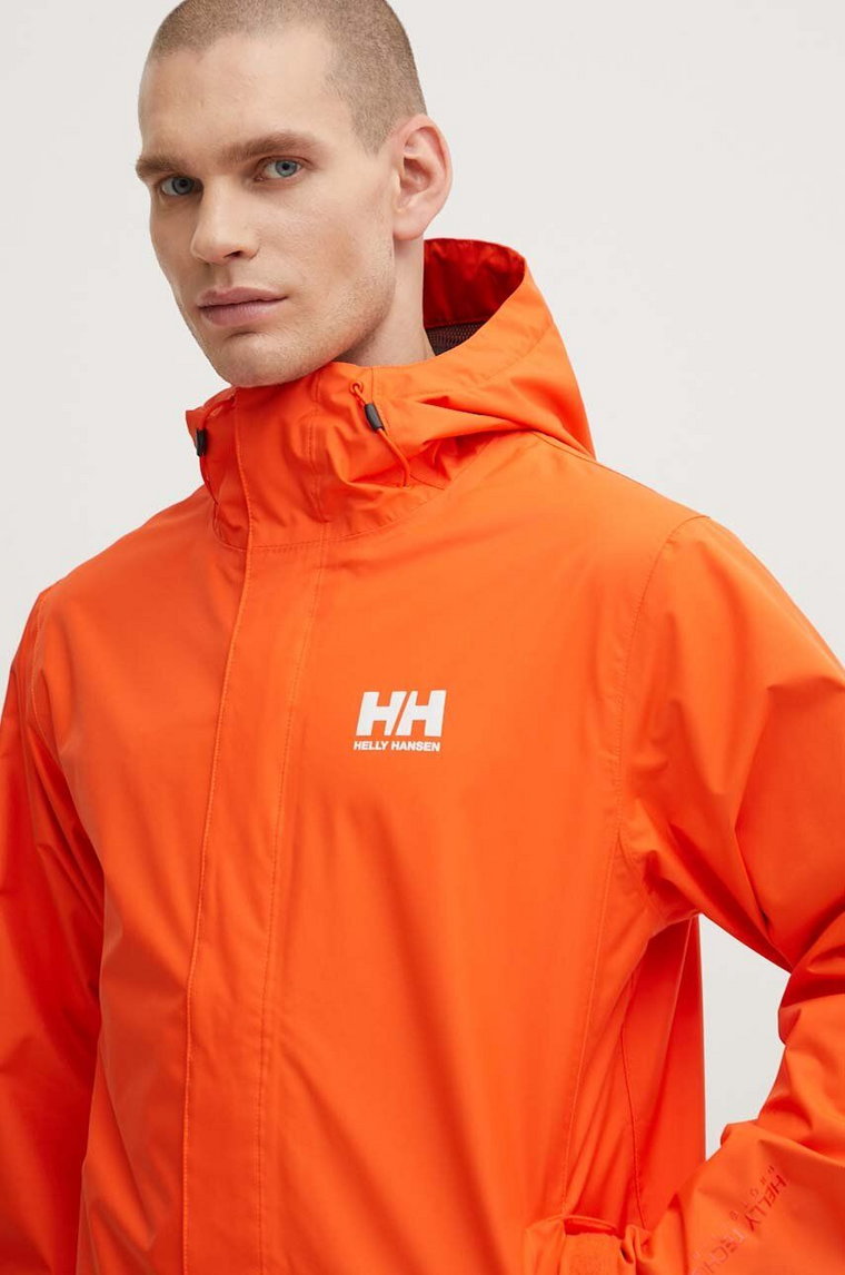 Helly Hansen kurtka męski kolor pomarańczowy przejściowa