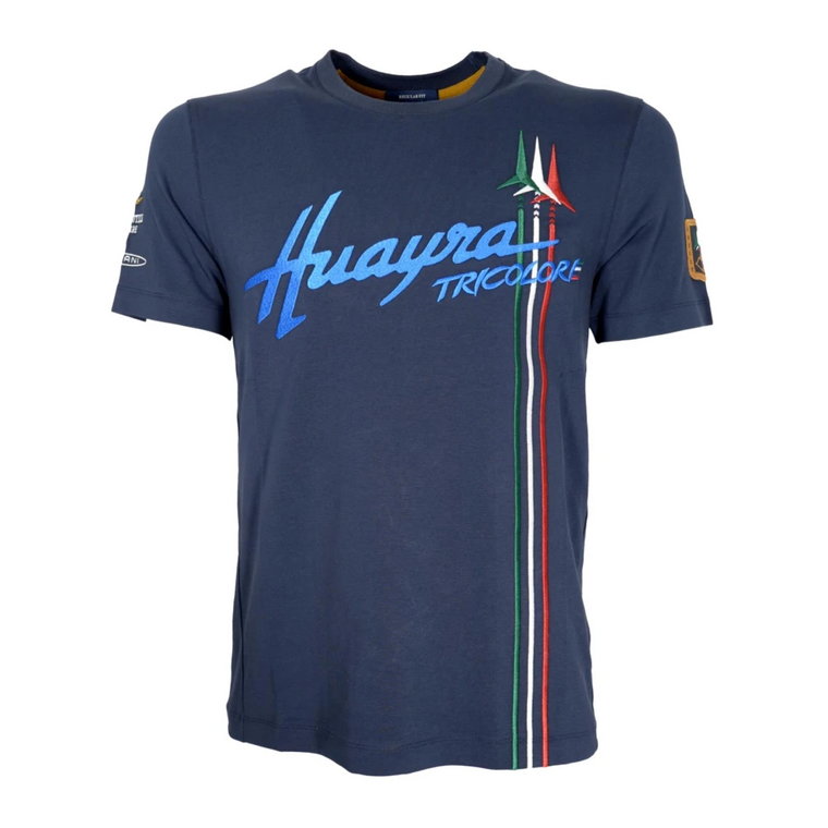 Huayra Tricolore Niebieski T-shirt Aeronautica Militare