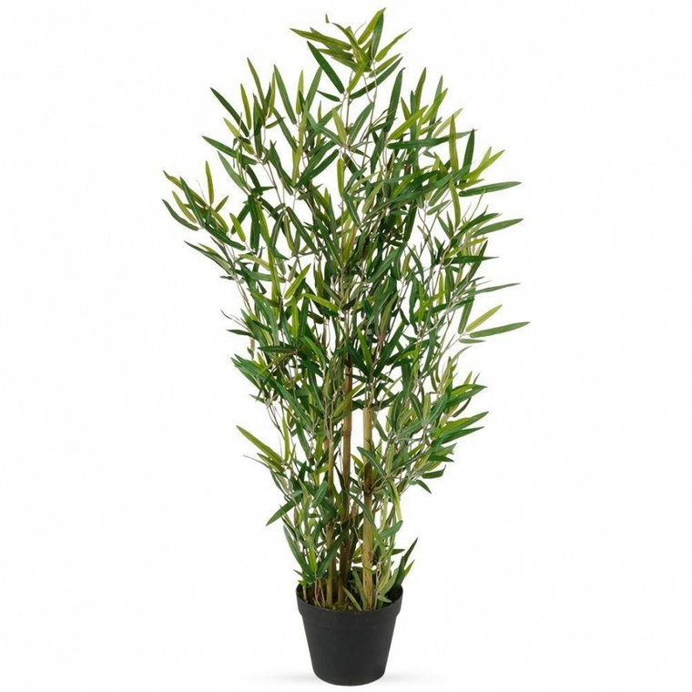 Sztuczna roślina w doniczce dekoracyjna / wysokie drzewko bambus 97 cm kod: O-569454