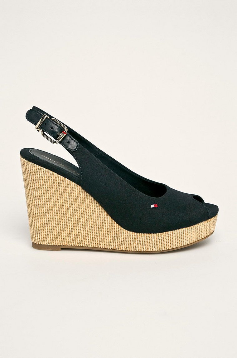 Tommy Hilfiger  Sandały ICONIC ELENA SLING BACK WEDGE FW0FW04789