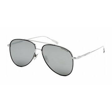Montblanc, Avaitor metal Women Sunglasses Silver / Silver Szary, female,