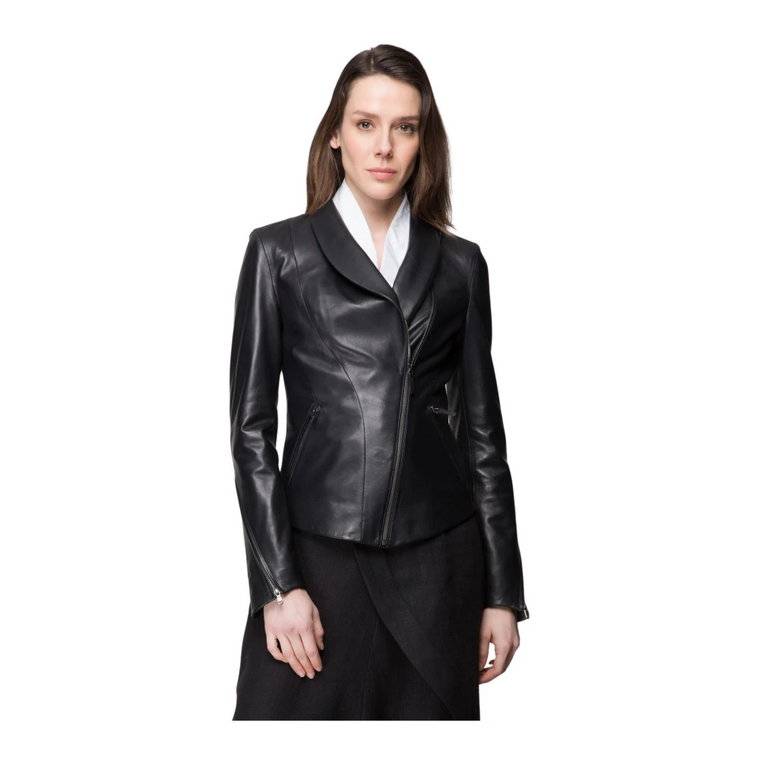 Larissa - Black Leather Jacket Vespucci by VSP