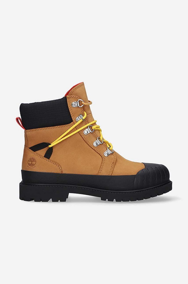 Timberland workery Heritage 6 In Boot kolor brązowy na płaskim obcasie A2JWX-BROWN